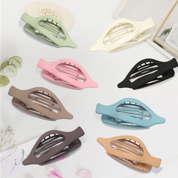 Stylish 8PCS French Claw Clips with Strong Grip - Ideal for Weddings & Parties - Picture 7 of 7